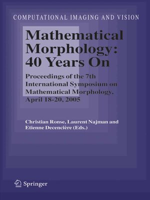 cover image of Mathematical Morphology